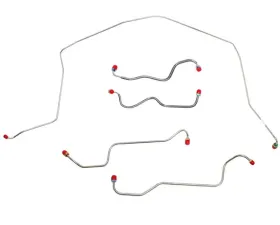 Fine Lines Front Brake Line Kit For 69 Chevrolet Corvette Standard Brakes Front 4 Piece Brake Set Steel