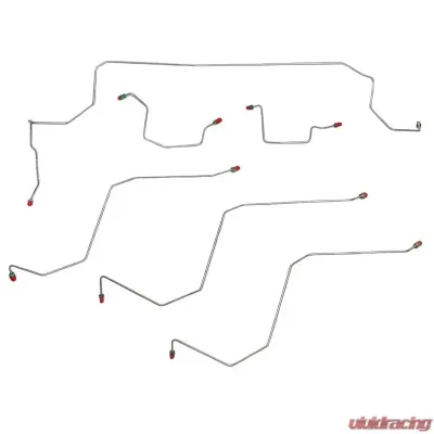 Fine Lines Front Brake Line Kit For 02-05 Dodge Ram 1500 2WD AWABS Front Brake Line Kit - WKT0202OM