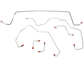 Fine Lines Front Brake Line Kit For 02 Jeep Liberty 4x4 No ABS No Traction Control Steel
