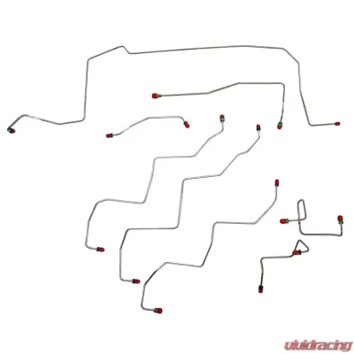 Fine Lines Front Brake Line Kit For 02-03 Dodge Durango RT AWABS 4WD Disc 4WD Stainless - WKT0301SS