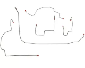 Fine Lines Front Brake Line Kit For 07-11 Wrangler Steel