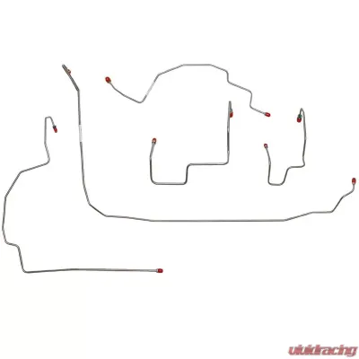 Fine Lines Front Brake Line Kit For 07-11 Wrangler Stainless - WKT0701SS