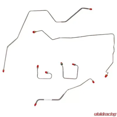 Fine Lines Front Brake Line Kit For 94-01 Jeep Cherokee No ABS Steel - WKT9141OM