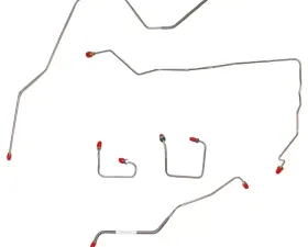 Fine Lines Front Brake Line Kit For 94-01 Jeep Cherokee No ABS Stainless