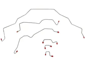 Fine Lines Front Brake Line Kit For 94-95 Dodge Ram 2WD AWABS One Block on Driver Side Frame Steel