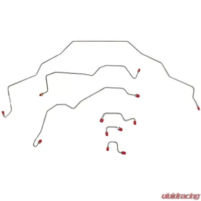 Fine Lines Front Brake Line Kit For 94-95 Dodge Ram 2WD AWABS One Block on Driver Side Frame Steel - WKT9402OM