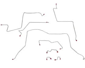Fine Lines Front Brake Line Kit For 95-97 Dodge Ram 4WD AWABS Three Blocks on Driver Side Frame Steel