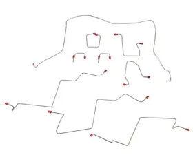 Fine Lines Front Brake Line Kit For 98-01 Ram 1500 4WD AWABS Steel