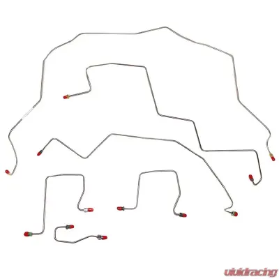 Fine Lines Front Brake Line Kit For 98-02 Ram 2500 3500 4WD RWABS Stainless - WKT9807SS