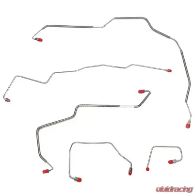 Fine Lines Front Brake Line Kit For 00-02 Cavalier/Sunfire w/ Traction Control Separate ABS Module Stainless - XKT0001SS
