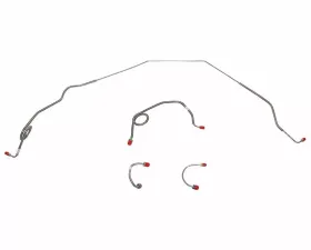 Fine Lines Front Brake Line Kit For 69-73 Chevrolet Nova Standard Drum Brakes 4 Piece Set Stainless