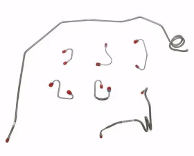 Fine Lines Front Brake Line Kit For 70 Chevrolet Nova Power Disc Brakes 7 Piece Front Line Brake Set Stainless