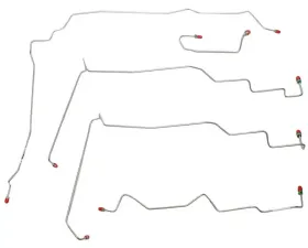 Fine Lines Front Brake Line Kit For 01-06 Sebring Convertible w/ AWABS 4WD Disc Stainless