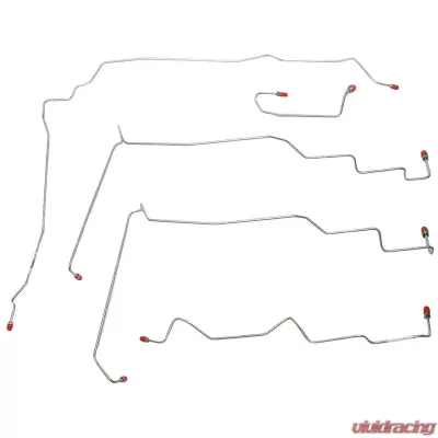 Fine Lines Front Brake Line Kit For 01-06 Sebring Convertible w/ AWABS 4WD Disc Stainless - YKT0101SS