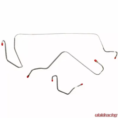 Fine Lines Front Brake Line Kit For 64-65 Mopar A-Body w/ Power Brakes Front Brake Lines Steel - YKT6502OM