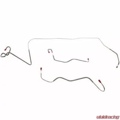 Fine Lines Front Brake Line Kit For 66 Mopar A-Body w/ Standard Brakes Front Brake Lines Steel - YKT6601OM