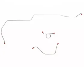 Fine Lines Front Brake Line Kit For 66 Ford Mustang w/ Standard Drum Brakes 3 Piece Set Steel