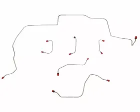 Fine Lines Front Brake Line Kit For 67-70 Ford Mustang Standard Disc Brake Conversion Kit Steel