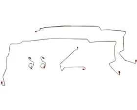 Fine Lines Front Brake Line Kit For 85-86 Ford Mustang V8 Stainless