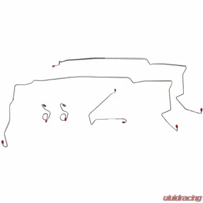 Fine Lines Front Brake Line Kit For 87-93 Ford Mustang Front Brake Line Kit Non Cobra Steel - ZKT8701OM