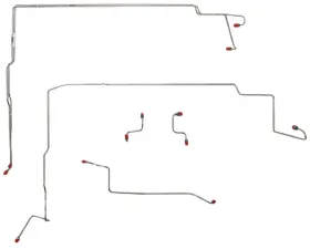 Fine Lines Front Brake Line Kit For 94-95 Ford Mustang GT ABS Steel