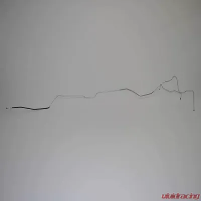 Fine Lines Fuel Line Kit For 70-72 Pontiac Lemans GTO Hardtop 1/4 Inch 2 Piece Fuel Return Line w/ Emission Controls Stainless - AGL7017SS