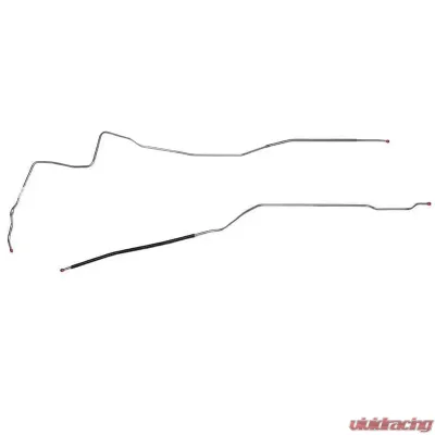 Fine Lines Fuel Line Kit For 70-72 Buick Skylark GS Hardtop 3/8 Inch Tank to Pump 2 Piece Fuel Line Steel - AGL7022OM