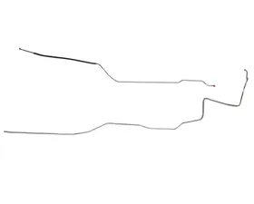 Fine Lines Fuel Line Kit For 70-72 Buick Skylark GS Hardtop 2 Piece 1/4 Inch Fuel Return Line Steel