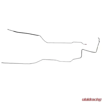 Fine Lines Fuel Line Kit For 70-72 Buick Skylark GS Hardtop 2 Piece 1/4 Inch Fuel Return Lines. Stainless - AGL7023SS