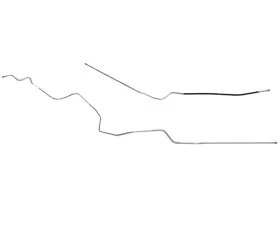 Fine Lines Fuel Line Kit For 70-72 Buick Skylark GS Convertible 2 Piece 1/4 Inch Fuel Return Line Stainless