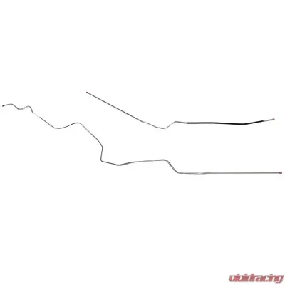 Fine Lines Fuel Line Kit For 70-72 Buick Skylark GS Convertible 2 Piece 1/4 Inch Fuel Return Line Stainless - AGL7025SS