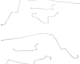 Fine Lines Intermediate Brake Line For 05-07 Pontiac G6 w/ No ABS No Traction Control Hard Top Stainless