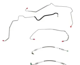Fine Lines Impala Front Brake Line Kit For 00-05 Chevrolet Impala w/ NO ABS Front Brake Line Kit Steel