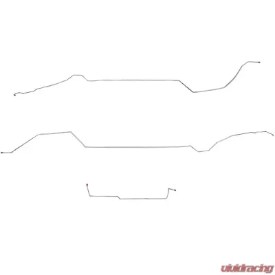 Fine Lines Intermediate Brake Line For 01-05 Malibu Alero Grand Am with ABS Stainless - CIN0003SS