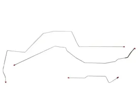 Fine Lines Intermediate Brake Line For 97-00 Malibu Alero Cutlass 99-00 Grand Am AWABS Rear Drum Stainless