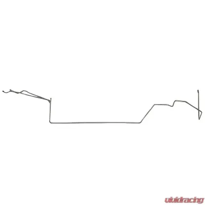 Fine Lines Fuel Line Kit For 70-71 Ford Fairlane Torino Hardtop w/ Standard Suspension Non Staggered Shocks 2 Piece 3/8 Inch Tank to Pump Fuel Line Stainless - DGL7003SS