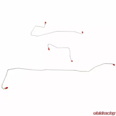 Fine Lines Rear Axle Lines For 00-07 Taurus 00-07 Sable AWABS Rear Drum Rear Axle Brake Line Steel - DRA0001OM