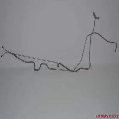 Fine Lines Fuel Line Kit For 70-74 Pontiac Firebird Trans Am 3/8 Inch 2 Piece Tank to Pump Fuel Lines Stainless - FGL7012SS