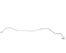 Fine Lines Intermediate Brake Line For 86-92 Chevrolet Camaro/ Pontiac Firebird All Models Enters Bottom of Valve Stainless