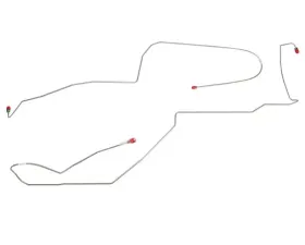 Fine Lines Intermediate Brake Line For 98-02 Firebird/ Trans Am 98-02 Camaro Intermediate Brake Line Non Traction Control Stainless