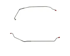 Fine Lines Rear Axle Lines For 67 Pontiac Firebird Rear Axle Brake Lines 2 Piece Steel