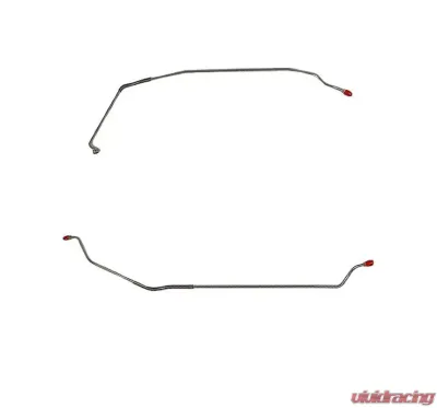Fine Lines Rear Axle Lines For 67 Pontiac Firebird Rear Axle Brake Lines 2 Piece Steel - FRA6703OM