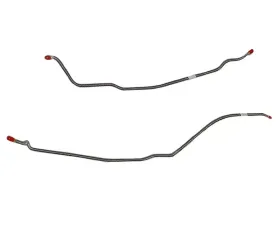 Fine Lines Rear Axle Lines For 68 Chevrolet Camaro Chevrolet II/Nova w/ Single Leaf Rear Spring 2 Set Stainless