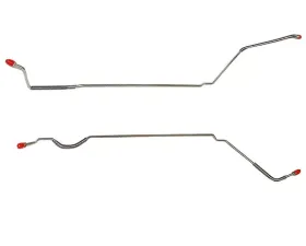 Fine Lines Rear Axle Lines For 68 Pontiac Firebird Rear Axle Brake Lines 2 Piece Stainless