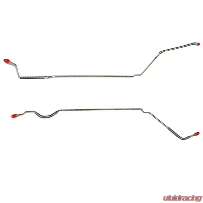 Fine Lines Rear Axle Lines For 68 Pontiac Firebird Rear Axle Brake Lines 2 Piece Stainless - FRA6803SS