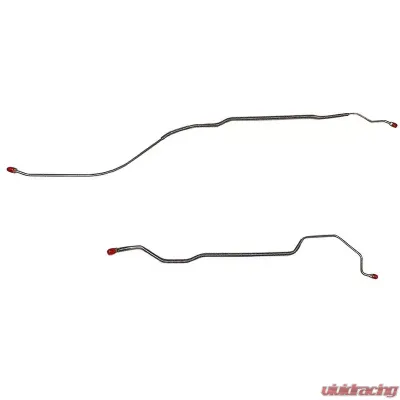 Fine Lines Rear Axle Lines For 68 Chevrolet Camaro/ Chevrolet II/Nova w/ Multi-Leaf Rear Spring Set Stainless - FRA6805SS