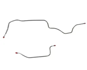 Fine Lines Rear Axle Lines For 76-81 Pontiac Firebird w/ Standard Rear Suspension Rear Axle Brake Lines 2 Piece Stainless