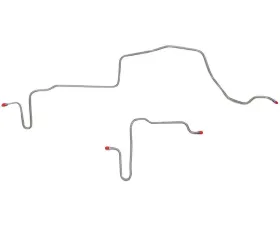 Fine Lines Rear Axle Lines For 79-81 Pontiac Firebird and Trans Am w/ Rear Disc Rear Axle Brake Lines 2 Piece Steel