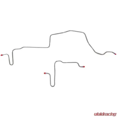 Fine Lines Rear Axle Lines For 79-81 Pontiac Firebird and Trans Am w/ Rear Disc Rear Axle Brake Lines 2 Piece Steel - FRA7901OM