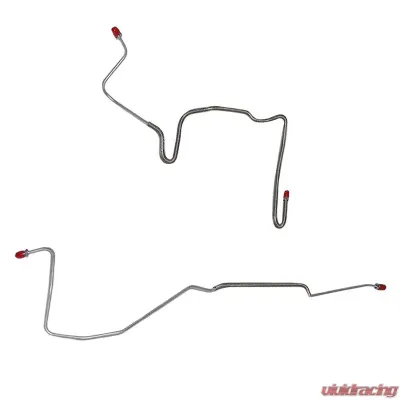 Fine Lines Rear Axle Lines For 82-83 Chevrolet Camaro/ Pontiac Firebird w/ J65 Rear Disc Brakes w/ Hose on Right Side Only NO LEFT HOSE Set Steel - FRA8302OM